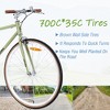 Hybrid Sports Road Bike For Men And Women, Single Speed Retro Style 700C Road Bike, Steel Frame, Double Caliper Brakes, City Commuter Bicycle - 4 of 4