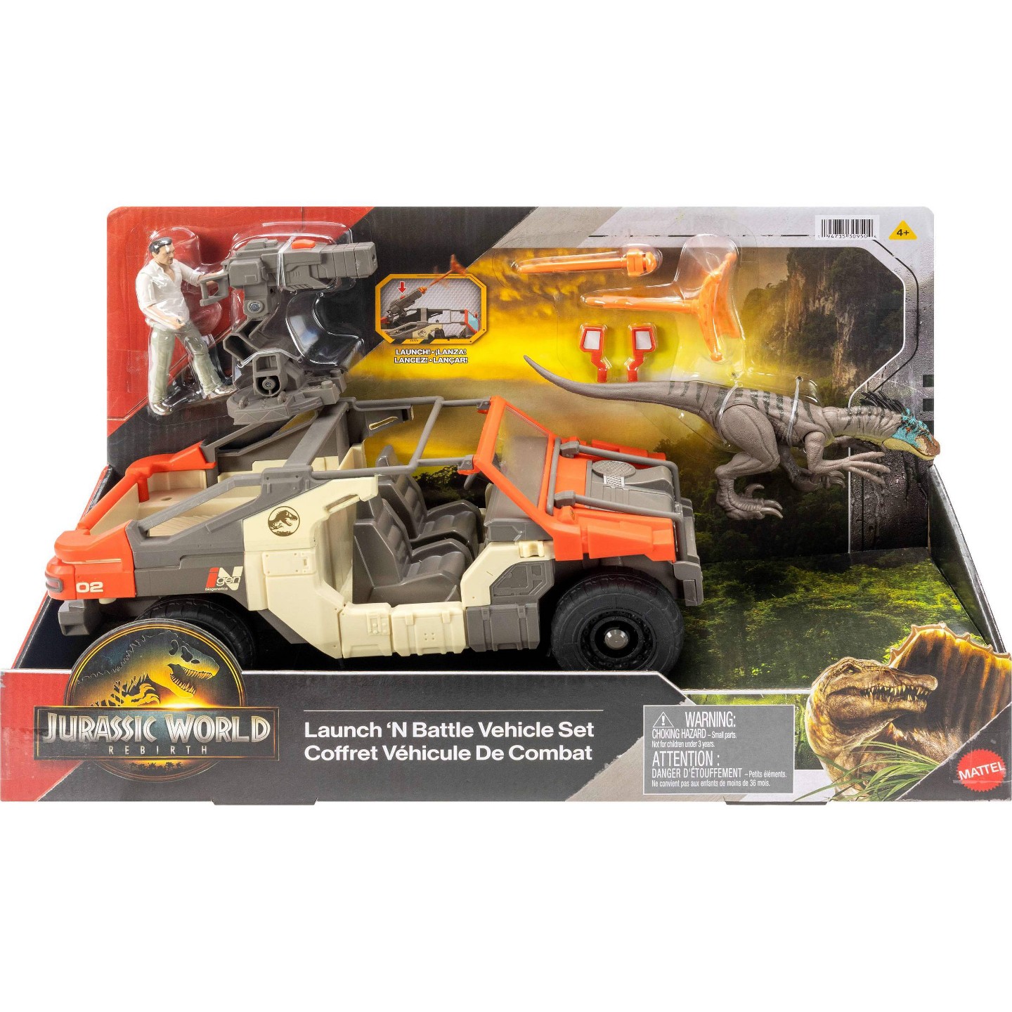 Детская фигурка Jurassic World Rebirth Super Colossal Mosasaurus Action Figure, Dinosaur Toy — фото 6