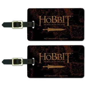 The Hobbit Battle Of The Five Armies Logo Luggage ID Tags Set of 2 - 1 of 4