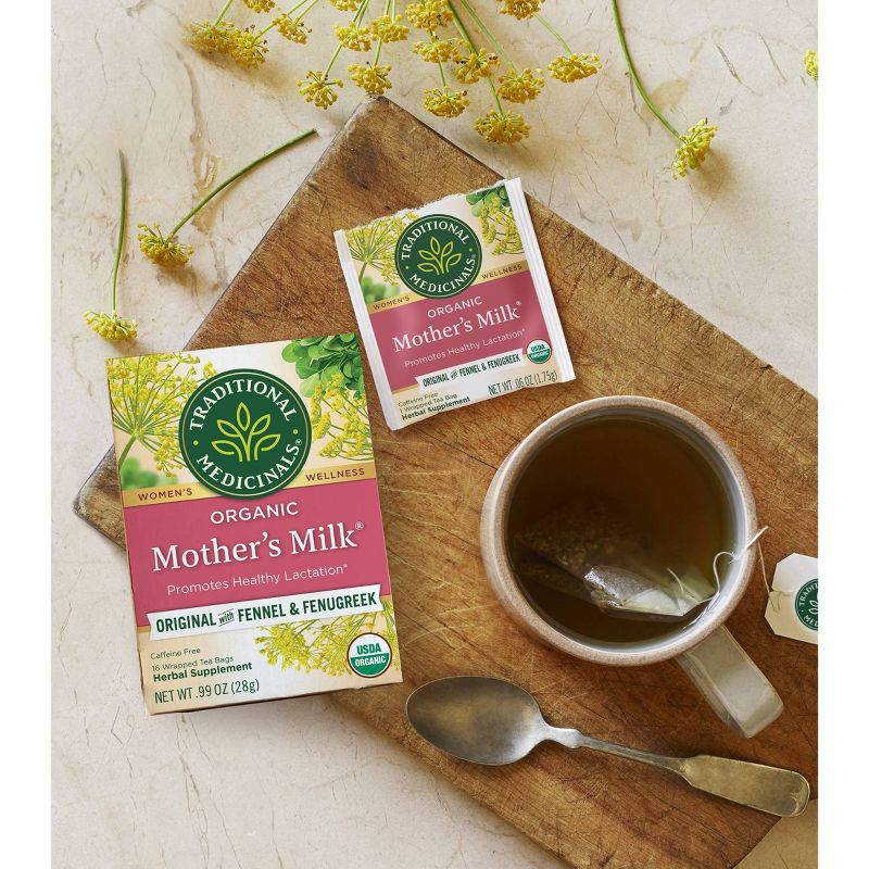 Traditional Medicinals Organic Mother's Milk Herbal Tea - 16ct, 6 of 11