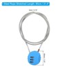 Unique Bargains Gym Locker Small 3 Digit Padlock Combination Locks - 2 of 4