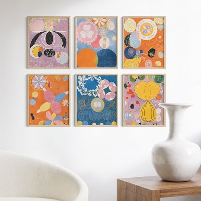 Classic 8x10 Walnut Wood Gallery Wall Frame Set