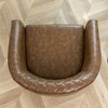 Tufted Faux Leather Barrel Club Chair - Kinwell - 4 of 4