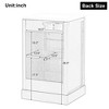 NicBex 20" Bathroom Vanity with Top Ceramic Sink,&1 Door Cabinet,Freestanding Storage Cabinet with Adjustable Shelves,No Faucet Included - 4 of 4