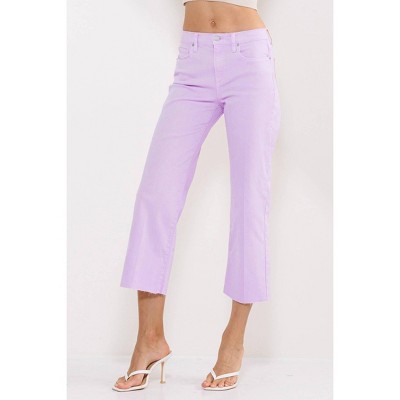 Women's Wo's High Rise Straight Leg Raw Hem Capris - sneak peek