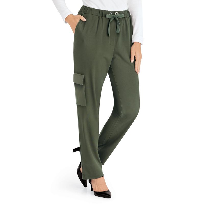 Collections Etc Cargo & Grommet Detail Pants, 1 of 5