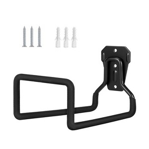 LakeForest"Heavy Duty Iron Wall Mounted Hose Holder, 66LBS Load Capacity, Garden, Garage, Yard Storage"Black - 1 of 4