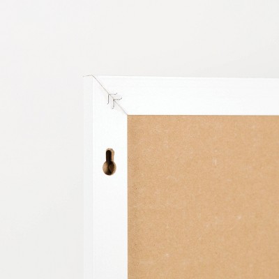 White 40"x30" Magnetic Dry Erase Calendar Board with MDF Frame
