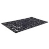 1'5" x 2'5" Sunburst Indoor/Outdoor Recycled Rubber Doormat Black - Entryways: Victorian Style, Easy to Clean - 3 of 3