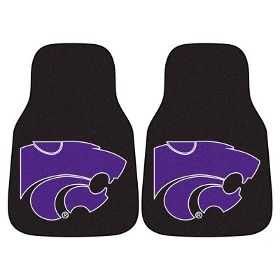 NCAA Kansas State Wildcats Carpet Car Mat Set - 2pc