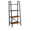 NicBex Modern Ladder Space Saving Bookcase 4 & 5 Tier Shelf Organizer for Small Spaces, Living Room & Home Office, Wood & Metal Options - 2 of 4