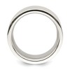 Black Bow Jewelry Men's 12mm Sterling Silver Polished Flat Comfort Fit Band - 2 of 4