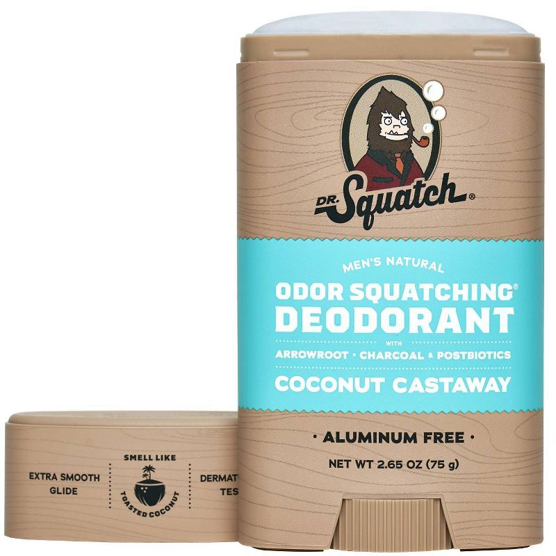 DR. SQUATCH Men&#39;s Natural Deodorant - Coconut Castaway - 2.65oz, 3 of 4