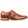 Gino Vitale Men's Monk Strap Brogue Dress Shoes - 2 of 3