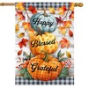 Briarwood Lane Fall Double Sided House Flag 40x28 For Outdoor Pumpkins and Stripes For Fall House Flag - 2 of 4
