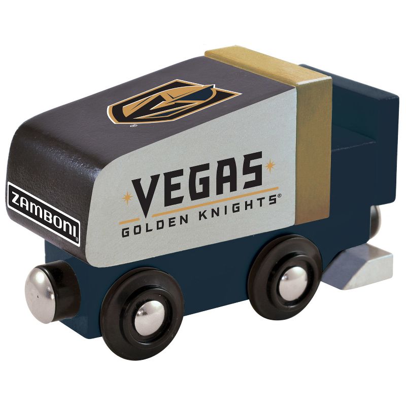 MasterPieces Officially Licensed NHL Las Vegas Golden Knights Wooden Toy Train Engine For Kids, 2 of 6