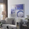 Carolina Living Circle Abstract Wall Art - Blue/Silver - Silver Frame - Large - 3 of 4