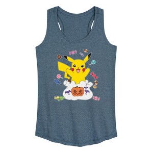 Women's - Pokémon - Gotta Eat Em All Graphic Racerback Tank - 1 of 4