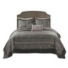 ChicFurnit Bedding Set Jacquard Bedspread with Leaf Motifs and Decorative Pillows for Elegant Bedroom, Multicolored, 15.35"*17.72"*11.42" - 2 of 4