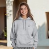 Dalix Heartly Ghost Embroidery Relaxed Hoodie Soft Fleece Sweatshirt Drawcord Fit Lounge Womens - 4 of 4