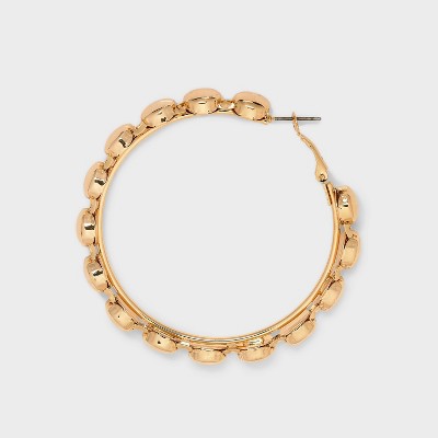 Beaded Hoop Earrings - Wild Fable&#8482; Gold