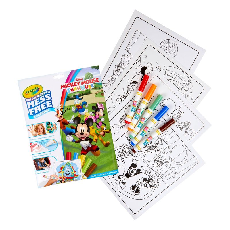 Crayola Color Wonder Mickey Mouse Roadster Racer Coloring Pages Set, 3 of 12