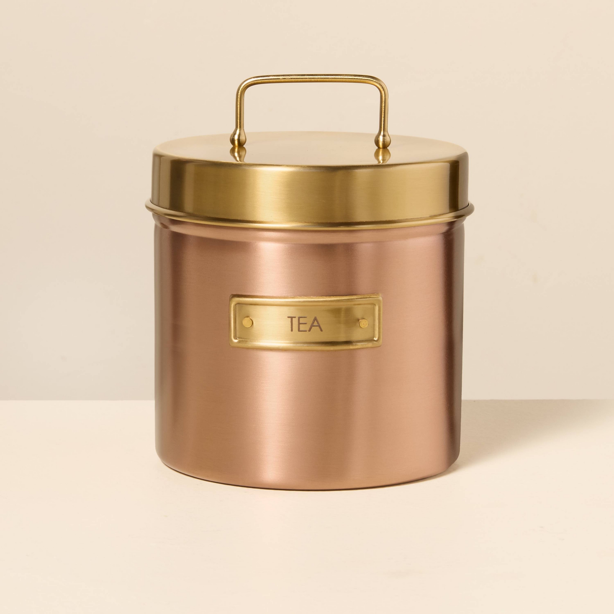 Tea Canister Copper Finish - Hearth & Hand™ with Magnolia; Copper Collection