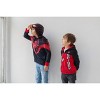 Marvel Spider-Man Captain America Hulk Black Panther Miles Morales Venom Iron Man Half Zip Hoodie Toddler to Little Kid - 4 of 4