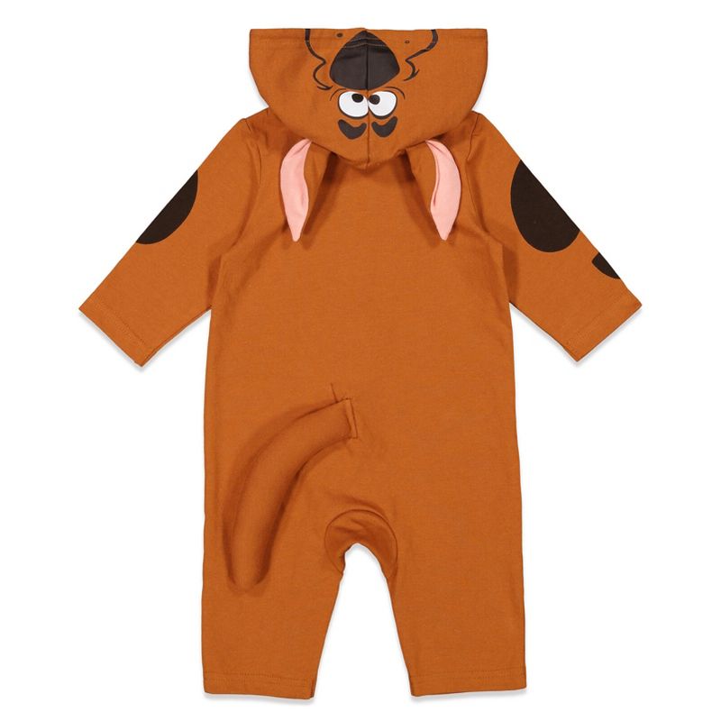 Scooby-Doo Scooby Doo Baby Zip Up Cosplay Coverall Tail Newborn to Infant , 4 of 8