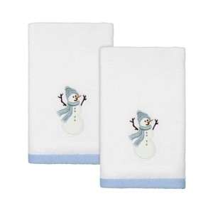 Avanti Linens Frosty Friends 2-Pack Fingertip Towel Set - 1 of 3