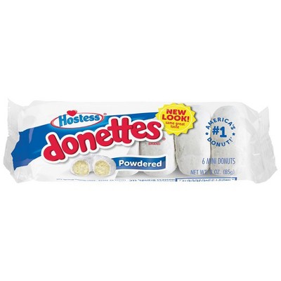 Hostess Donettes Single Serve Powdered Sugar 3 oz