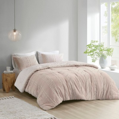PAGED Comforter Set 3 Piece Cotton Jacquard Bedding Set with 1 Comforter, 2 Standard Shams