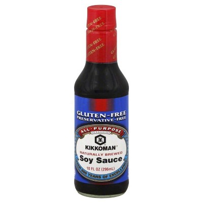Kikkoman Soy Sauce Gluten Free, 10 oz (Pack of 2)