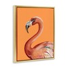 Stupell Industries Tropical Flamingo Bird Portrait Watercolor Detail Floating Frame Canvas Art - 2 of 4