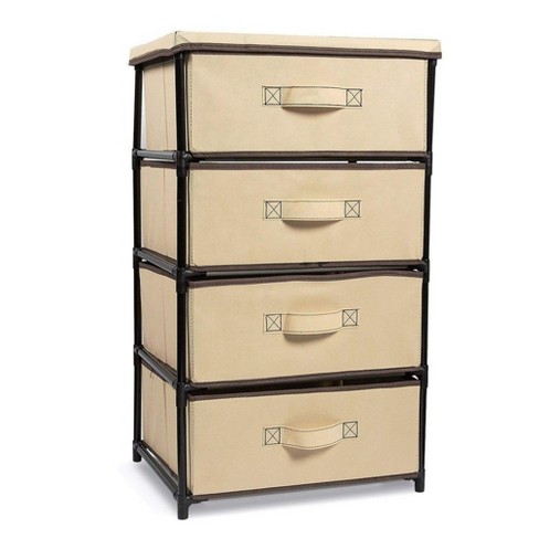 Juvale 4 Tier Dresser Drawer Organizer, Dresser Storage Boxes