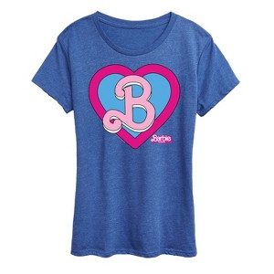 Women's - Barbie - Heart Crest Short Sleeve Graphic T-Shirt - 1 of 4
