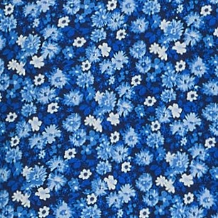 deep sea/blue ditsy floral