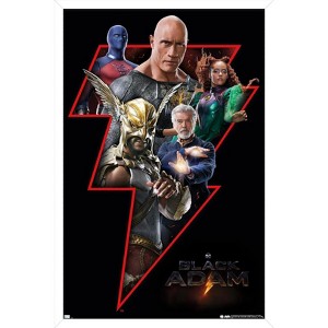 Trends International DC Comics Movie Black Adam - Group Framed Wall Poster Prints - 1 of 4