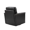 Set of 2 Rosa 29'' Wide Genuine Leather 360°Swivel Armchair with Nailhead Trims |ARTFUL LIVING DESIGN - 4 of 4