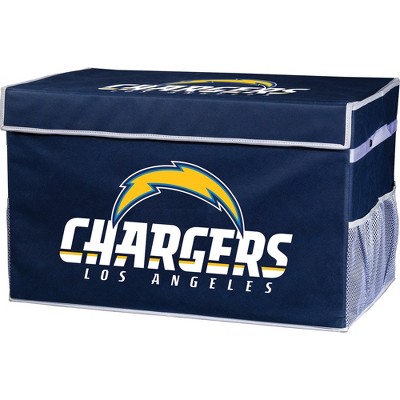 NFL Franklin Sports Los Angeles Chargers Collapsible Storage Footlocker Bins - Large