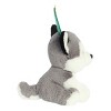 Aurora Medium Gray Holiday Holiday Cheer 7.5" Kody Husky Festive Stuffed Animal - 3 of 4