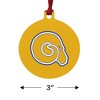 Albany State University Secondary Logo Aluminum Holiday Christmas Tree Ornament - 3 of 4