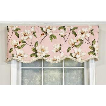 Magnolia Ruffled Provance Valance 3in Rod Pocket 50in x 17in by RLF Home