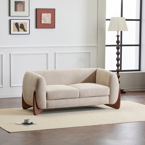 Christopher Knight Home Emma 63" Boucle Fabric Loveseat - 1 of 4