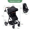 2-in-1 Toddler & Doll Stroller - Lightweight Jogging Stroller with Cup Holder & Shock Absorption - 3 of 4