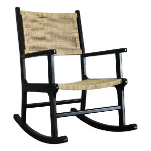 Carolina Living Karson Rocking Chair - Black - 1 of 4