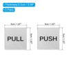 Unique Bargains Acrylic Self-Adhesive Decor Home Push Pull Door Sign 3 Pairs - 2 of 4