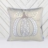 TopComfy Support Pillow Lace Embroidered Pumpkin Throw Pillow for Fall and Thanksgiving Decor, White, 17"*17"*10" - 4 of 4