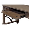 Carson Writing Desk Brown - Martin Furniture: Stained Wood, Metal Hardware, 3 Drawers, Office Furniture - 3 of 4