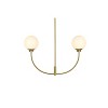 Elegant Lighting Nyomi 42-Inch Black Chandelier with Symmetrical Tiers - 3 of 4
